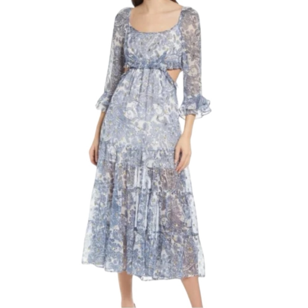Rahi Juniper Cutout Paisley Dress